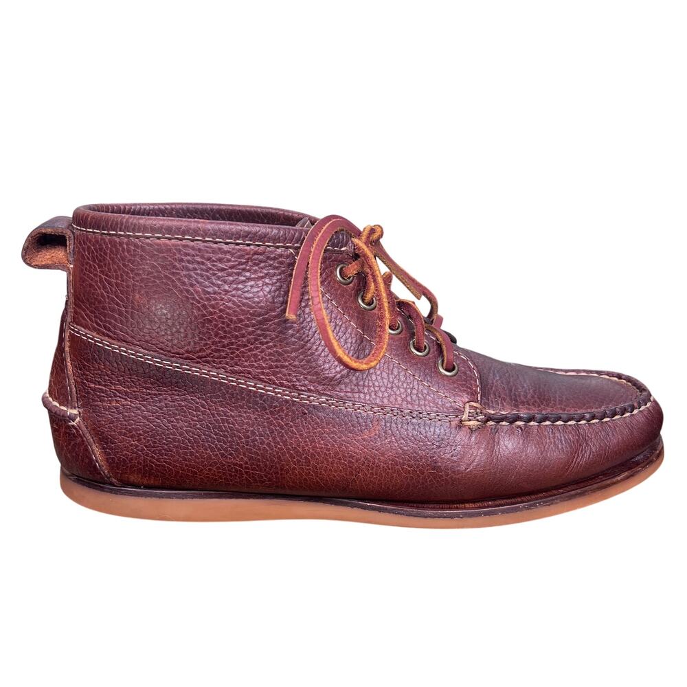 L.L. Bean Mens Brown Jackman Ranger Moc Chukka Boots Size 9 D